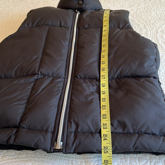 Down Puffer Zipper Vest Womens Large Blue Pockets Warm Active Athleisure Hiking - Picture 11 of 16